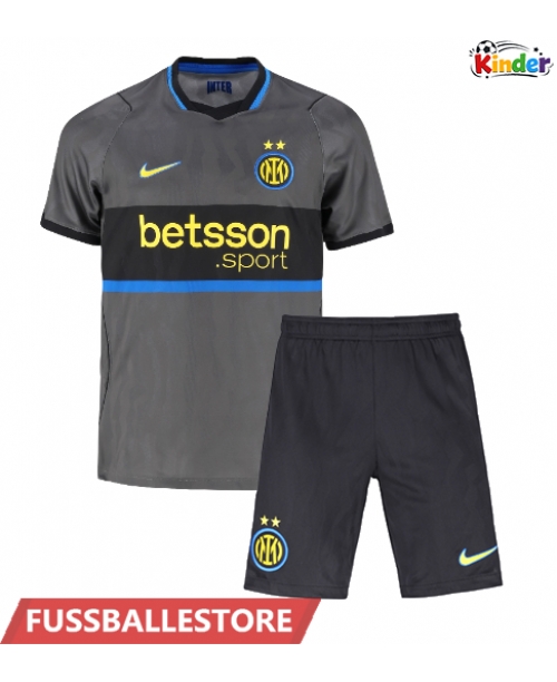 Günstige Inter Milan Curtis Jones #21 3rd trikot Kinder 2026-27 Kurzarm (+ Kurze Hosen)